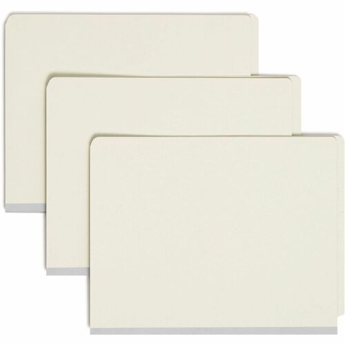 Smead  Classification Folders,Str.Tab,3 Kraft Div,Letter,10/BX,GYGN
