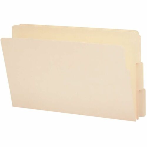 Smead  End Tab Folder, 1/3 AST Tab, Legal, 9"Front, 100/BX, MLA