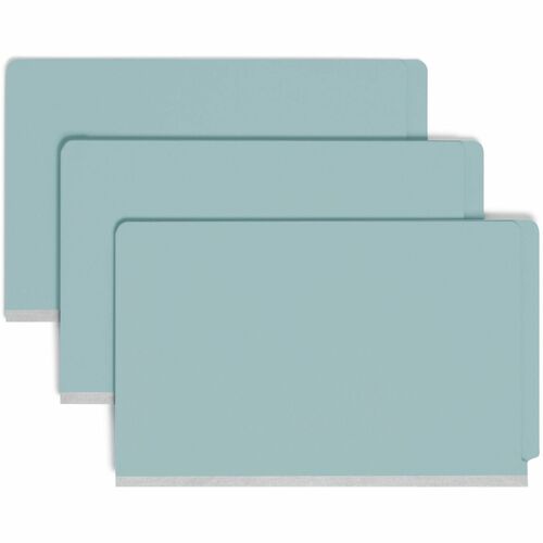 Smead  Classification Folders, 2" Exp,Fasteners,Legal,10/BX, Blue