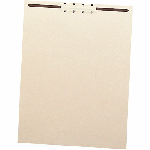 Smead  File Backs With Fastener, Letter, 100/BX, Manila