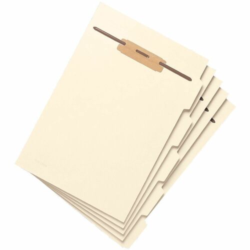 Smead  Folder Divider,1/5 Cut Side Tab,Letter,5/ST,10ST/PK,Manila