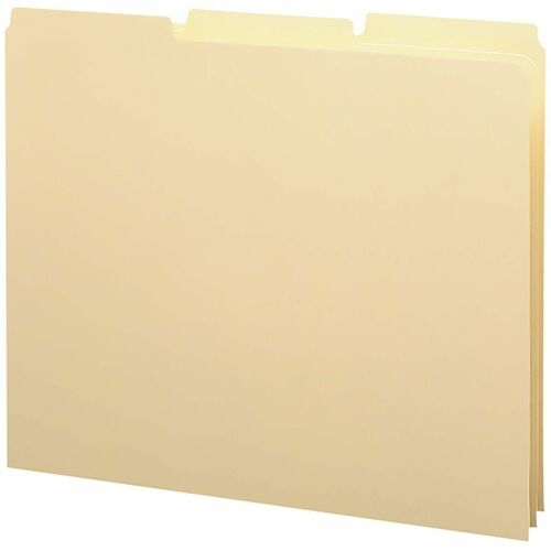 Smead  Blank Tab Guides, 1/3 Self Tab, Letter, 100/BX, Manila