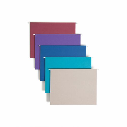 Smead  Hanging Folders, 1/5 Tab Cut, 11-3/4"x9-1/4", 25/BX, AST