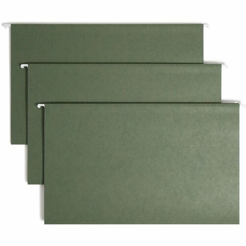 Smead  Hanging Folders, 1/5 Tab Cut, Legal, 25/BX, Standard Green