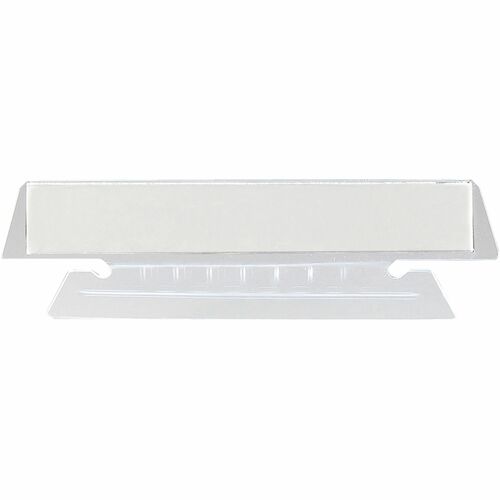 Smead  Poly Tabs, 1/3" Cut, 3-1/2"x1/2", 25/PK, Clear