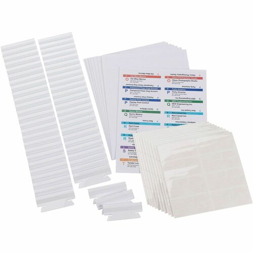 Smead  Labeling System Supplies Kit, 100 Tabs, 112 Labels, White
