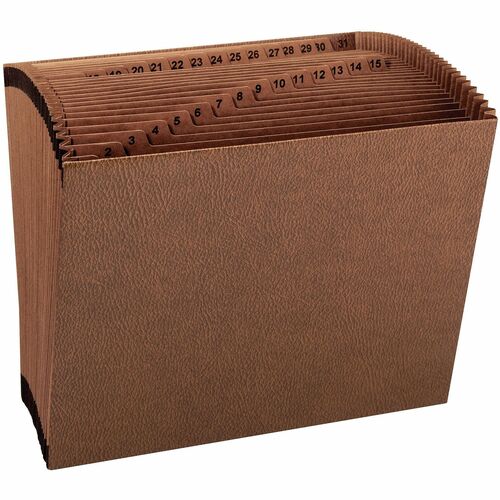 Smead  Expanding File, 31 Pockets, Letter, 12"x10", Brown