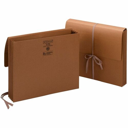 Smead  Expand Wallet,W/Cloth Ties, 3-1/2" Exp, 11-3/4"x9-1/2",RDR