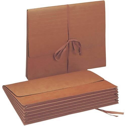 Smead  Expand Wallet,W/Cloth Ties,5-1/4" Exp, 11-3/4"x9-1/2",RDR