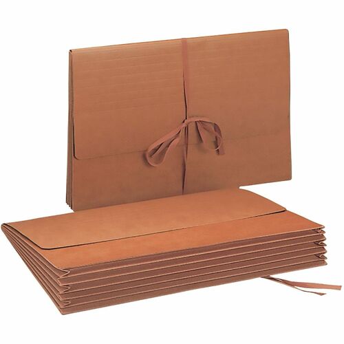 Smead  Expand Wallet,W/Cloth Ties,5-1/4" Exp, 15"x10",RDR