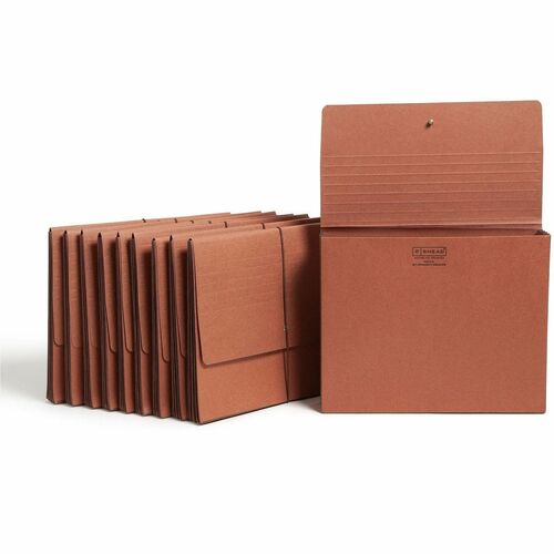 Smead  Expndg Wallets,w/ Cord,3-1/2" Exp,11-3/4"x9-1/2",10/BX,RDR