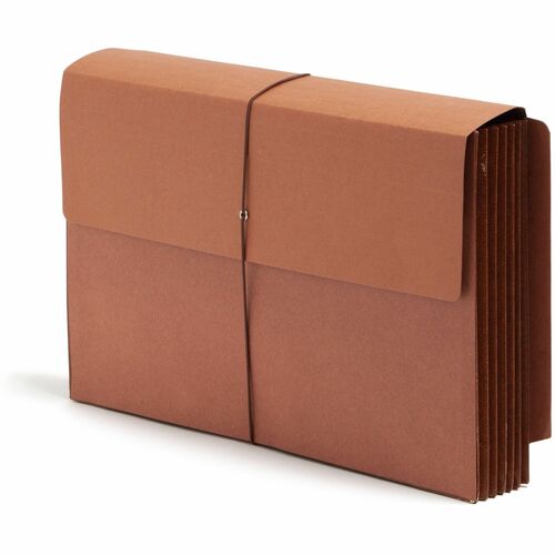 Smead  End Tab Wallets, 5-1/4" Expansion, Legal, 10/BX, Redrope