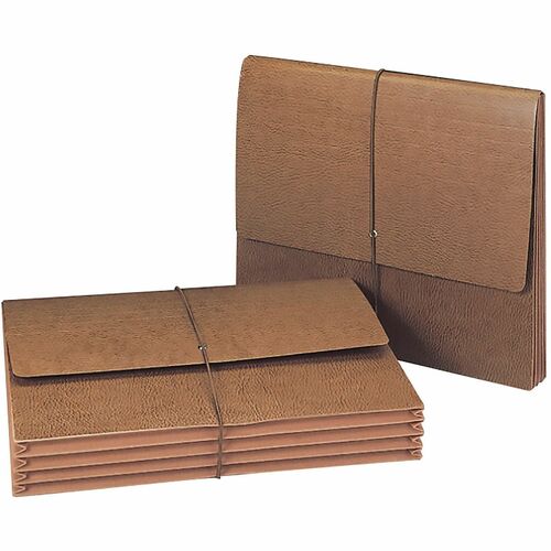Smead  Expanding Leather-Like Wallets, 3-1/2" Exp, 11-3/4"x9-1/2"