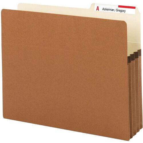 Smead  File Pocket, 2/5 Cut, 3-1/2" Exp, 11-3/4"x10", 25/BX, RDR