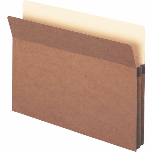 Smead  File Pocket, 1-3/4"Exp, Straight Cut, Ltr, 25/BX, RDR