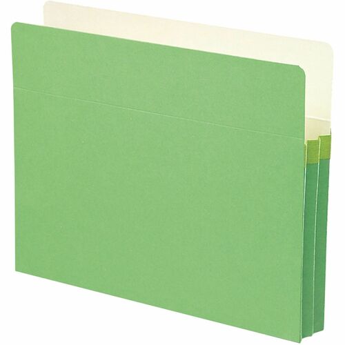 Smead  Top-Tab File Pocket, Ltr, 11-3/4"Wx9-1/2"H, 1-3/4" Exp, GN