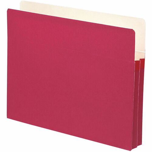 Smead  Top-Tab File Pocket, Ltr, 11-3/4"Wx9-1/2"H, 1-3/4" Exp, RD