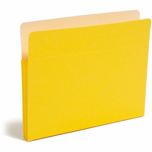 Smead  Top-Tab File Pocket, Ltr, 11-3/4"Wx9-1/2"H, 1-3/4" Exp, YW