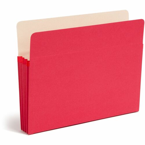 Smead  Top-Tab File Pocket, Ltr, 11-3/4"Wx9-1/2"H, 3-1/2" Exp, RD