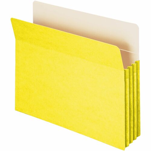Smead  Top-Tab File Pocket, Ltr, 11-3/4"Wx9-1/2"H, 3-1/2" Exp, YW