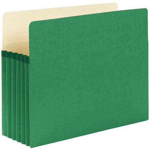 Smead  Top-Tab File Pocket, Ltr, 11-3/4"Wx9-1/2"H, 5-1/4" Exp, GN