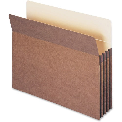Smead  File Pocket, 3-1/2"Exp, Straight Cut, Ltr, 50/BX, RDR