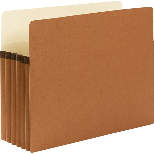 Smead  File Pocket, 5-1/4"Exp, Straight Cut, Ltr, 50/BX, RDR