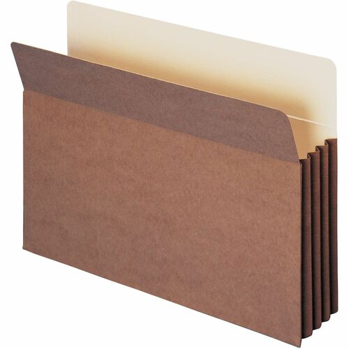 Smead  File Pockets, 3-1/2" Exp, Legal, 10/BX, Red Rope