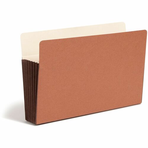 Smead  File Pockets, 7" Exp, Legal, 5/BX, Red Rope
