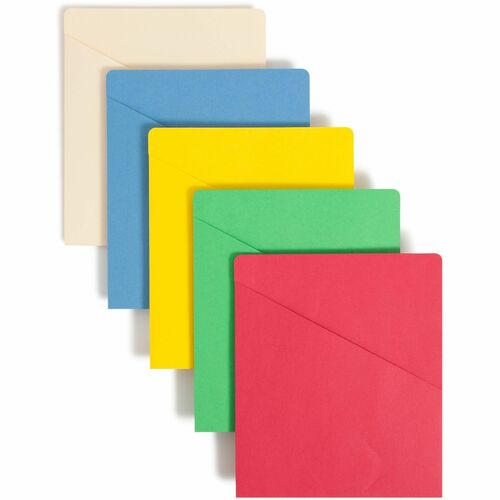 Smead  Slash Jacket, Vertical, Letter-size, 25/PK, Assorted