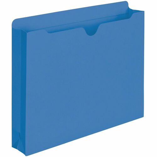 Smead  File Jackets, 2" Expansion, Letter, 50/BX, Blue