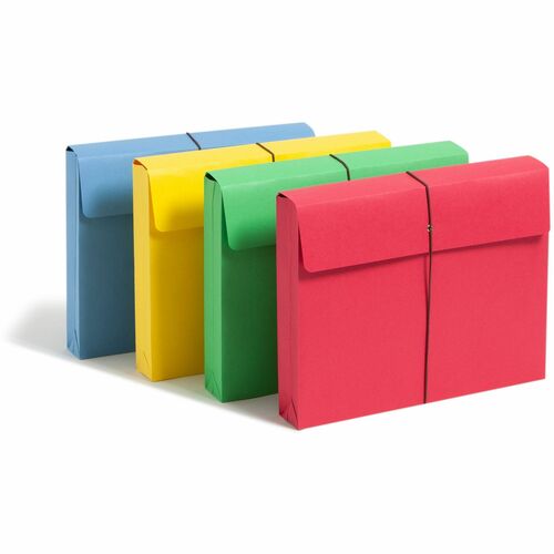 Smead  Wallet w/Elastic Closure,2" Exp,11-3/4"x9-1/2",50/BX,Asst.