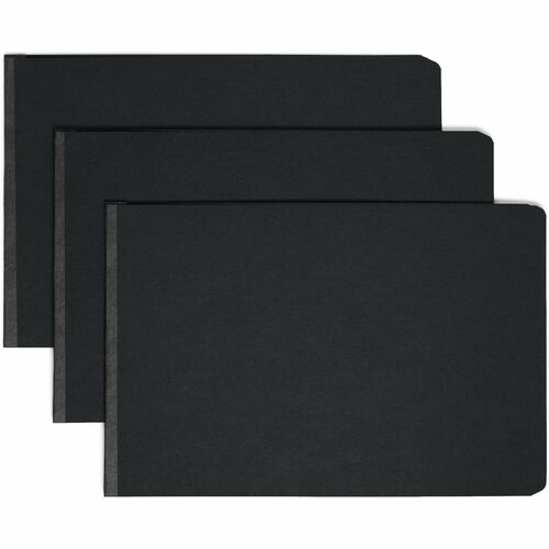Smead  Report Cover, Press Guard, Top Bound, 3" Cap, 11"x17", BK