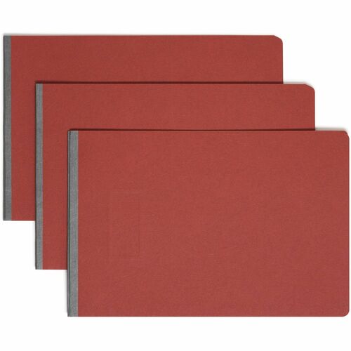 Smead  Report Cover, Press Guard, Top Bound, 3" Cap, 11"x17", RD
