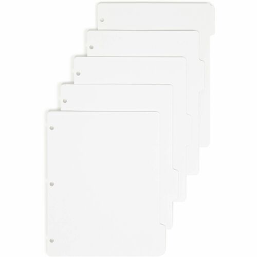 Smead  Index Dividers, 1/5-cut Tab, 11"x8-1/2", 20 Sets/BX, WE