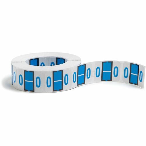 Smead  Color Code Labels, "O", 1"x1-1/4", 500/RL, Blue