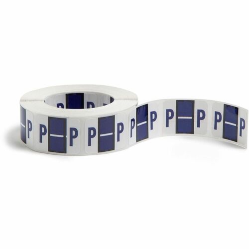 Smead  Color Code Labels, "P", 1"x1-1/4", 500/RL, Violet
