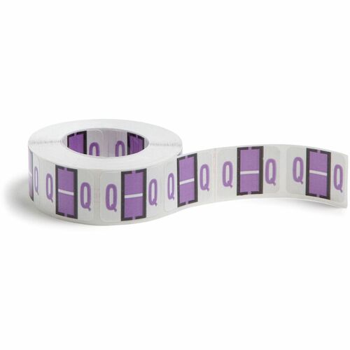 Smead  Color Code Labels, "Q", 1"x1-1/4", 500/RL, Lavender