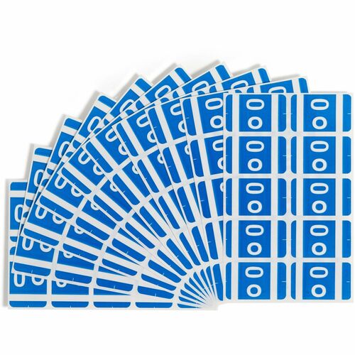 Smead  Color Coded Label, "O", 100/PK, Dark Blue