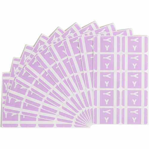 Smead  Color Coded Label, "Y", 100/PK, Lavender