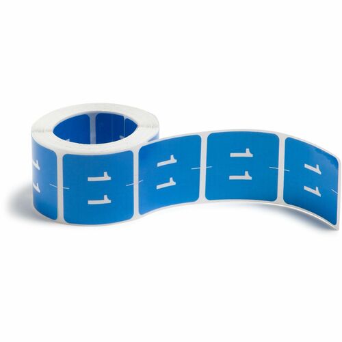 Smead  Numeric Labels, "1", 1-1/2"x1-1/2", 250/RL, Light Blue