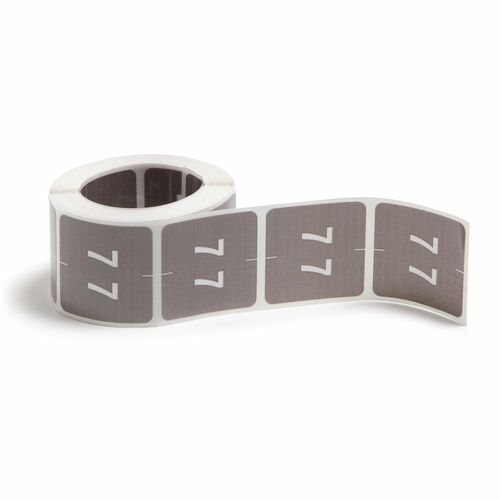 Smead  Numeric Labels, "7", 1-1/2"x1-1/2", 250/RL, Gray