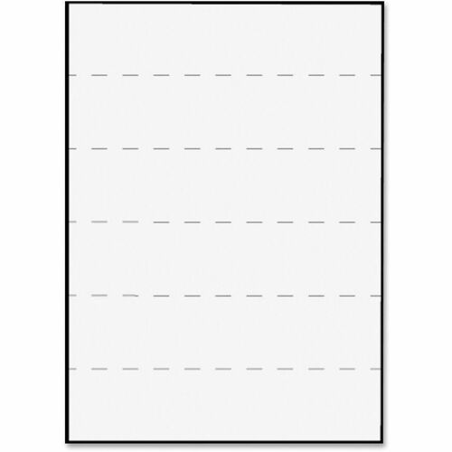 Tabbies  Transcription Label, Ruled, 5/Sheet, 8-1/2"x2",100/BX, WE