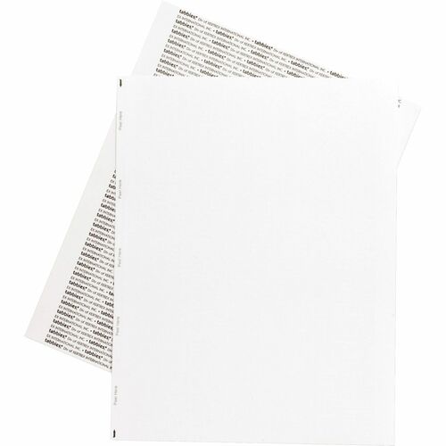 Tabbies  Transcription Labels,Unruled,1/Sht,8-1/2"x11",1000/BX,White