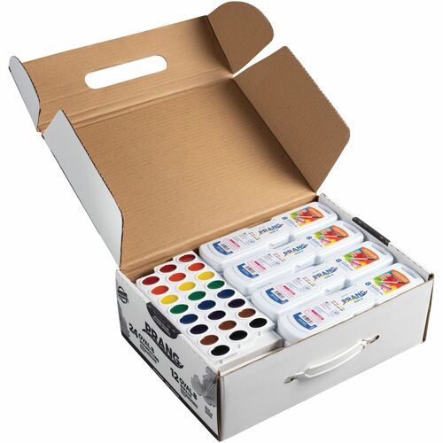 Dixon Ticonderoga Company  Watercolor Pack W/Paintbrush, Nontoxic, 36/CT, AST