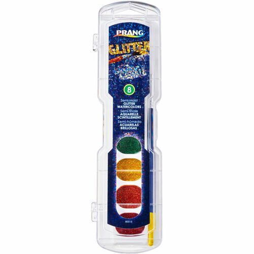 Dixon Ticonderoga Company  Washable Glitter,No.9 Paintbrush Included,Nontoxic,8/Set
