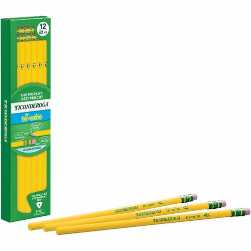 Dixon Ticonderoga Company  No. 2 Pencils,Triangular Shape,No. 2 Lead Grade,YW