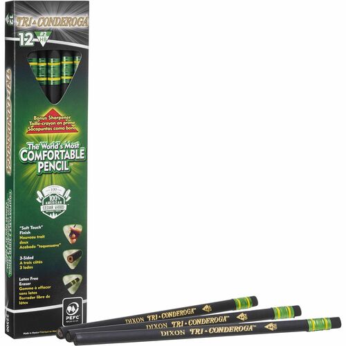 Dixon Ticonderoga Company  Pencil, No.2 Medium Soft Lead, Black