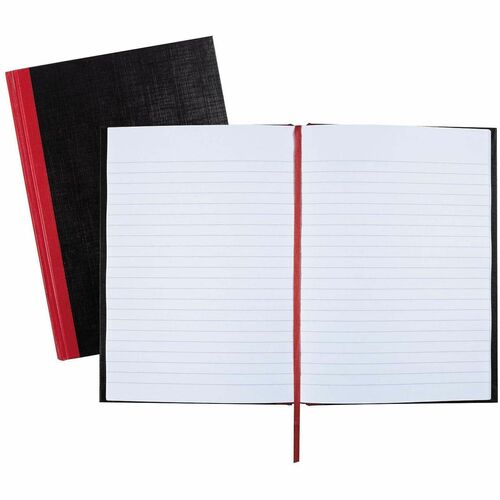 Black N' Red/John Dickinson  Casebound Notebook,Ruled,24 lb,96 Sheets,8-1/4"x5-7/8",BK/RD