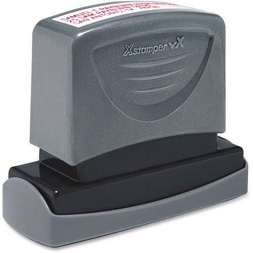 Shachihata Inc  Message Stamp,Pre-Inked,5/8"x2-7/16",1-5 Lines,32 Char